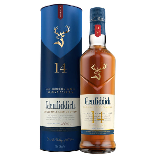 Glenfiddich 14 Year Old Bourbon Barrel Reserve Single Malt Scotch Whiskey 750ml