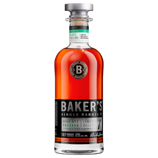 Baker's Straight Bourbon Single Barrel High Rye Bourbon Limited Release 7 Year Whiskey 750ml