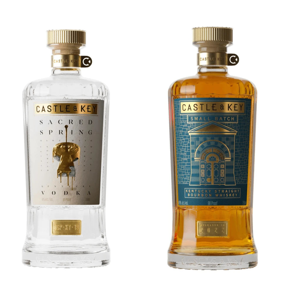 Castle & Key Sacred Spring Vodka & Small Batch Bourbon Combo 750ml