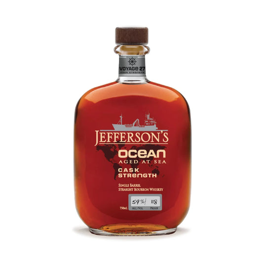 Jefferson's Straight Bourbon Ocean Aged At Sea Cask Strength Single Barrel Whiskey 750ml