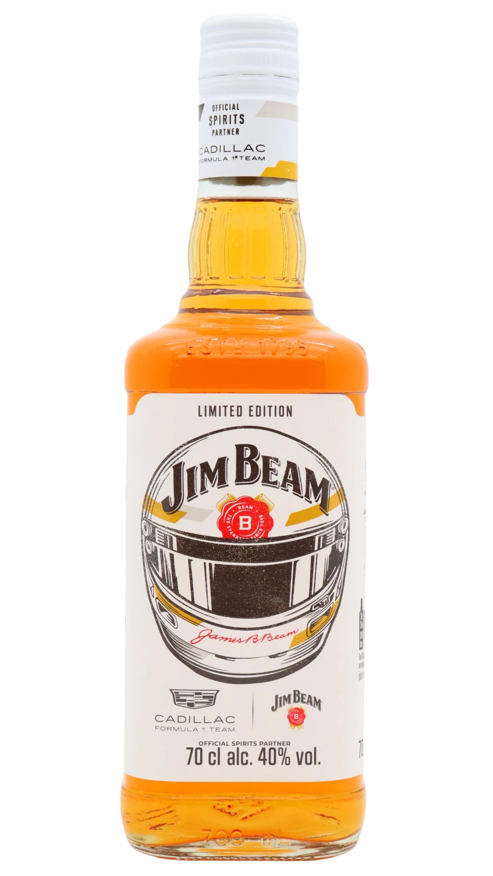Jim Beam - 4 year old Cadillac F1 Team 2026 Limited Edition White Label Kentucky Straight Bourbon Whiskey 70cl 40% ABV